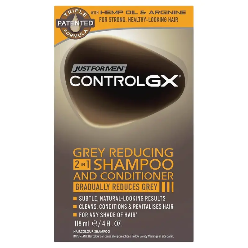 Just for Men Control GX šampón 2v1 na šedivé vlasy 118ml